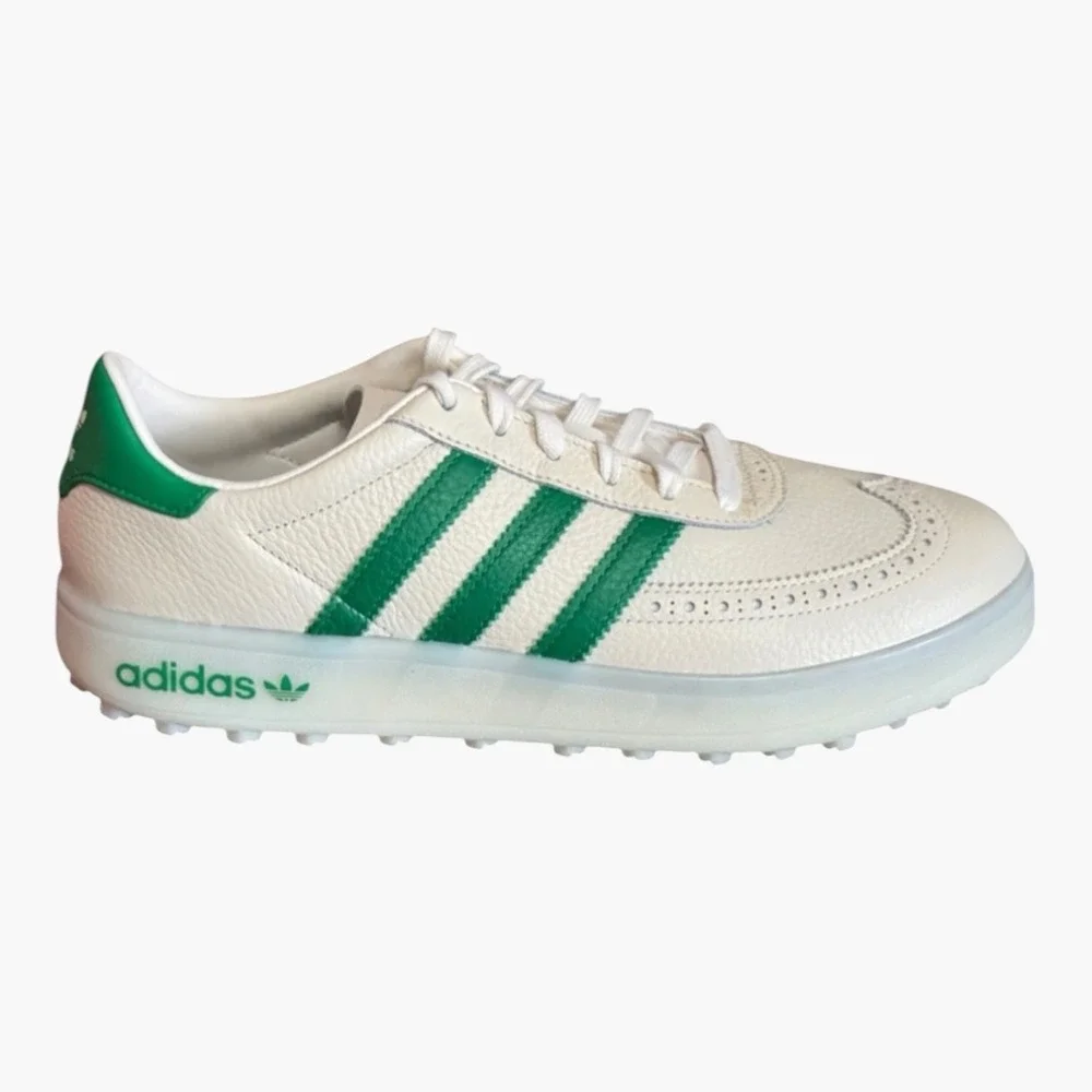 Mens Adidas Coursecup SL Sz8M Spikeless Golf Shoes Chalk White/Green IH8436 NEW